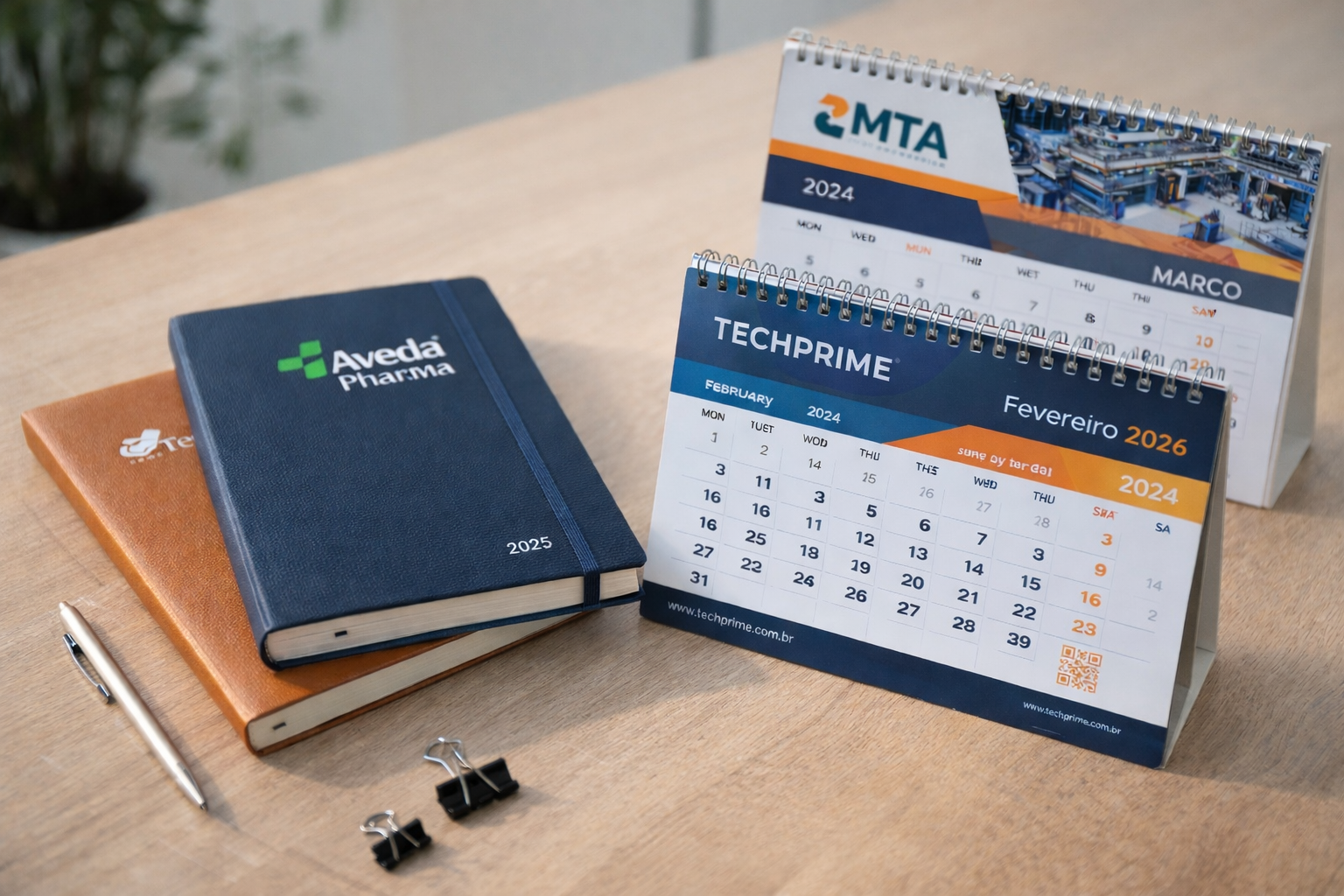 Agendas e calendários corporativos personalizados em Campinas