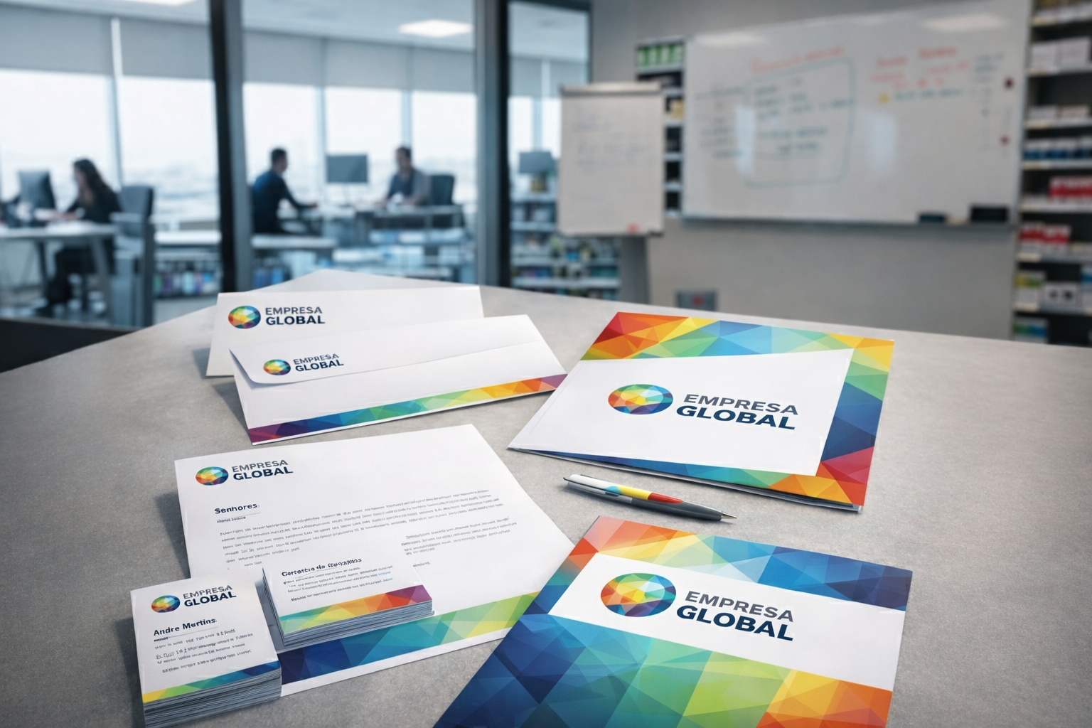 Papelaria corporativa profissional em Campinas